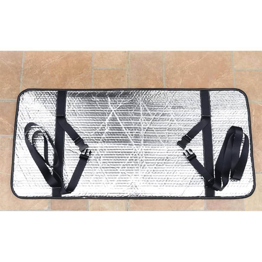 Premium Quality Heavy Duty Waterproof AC Outer Cover for 1 Ton, 1.5 Ton & 2 Ton Split AC | Aluminum Foil Sunproof Dustproof Heatproof Rainproof Outdoor Unit Protector Cover with Adjustable Straps | Durable AC Compressor Protection Cover